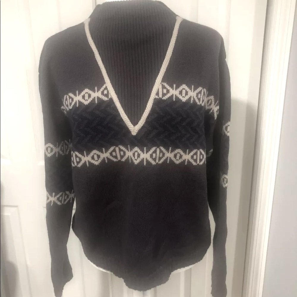 Women’s vintage Burton snowboard ski sweater 100% wool XL